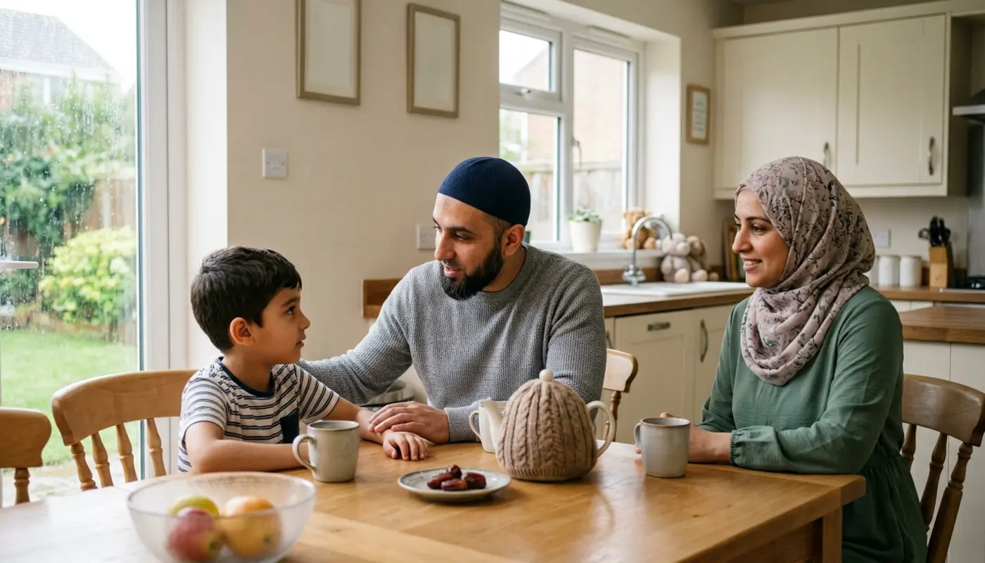 Muslim giving charity with sincerity
