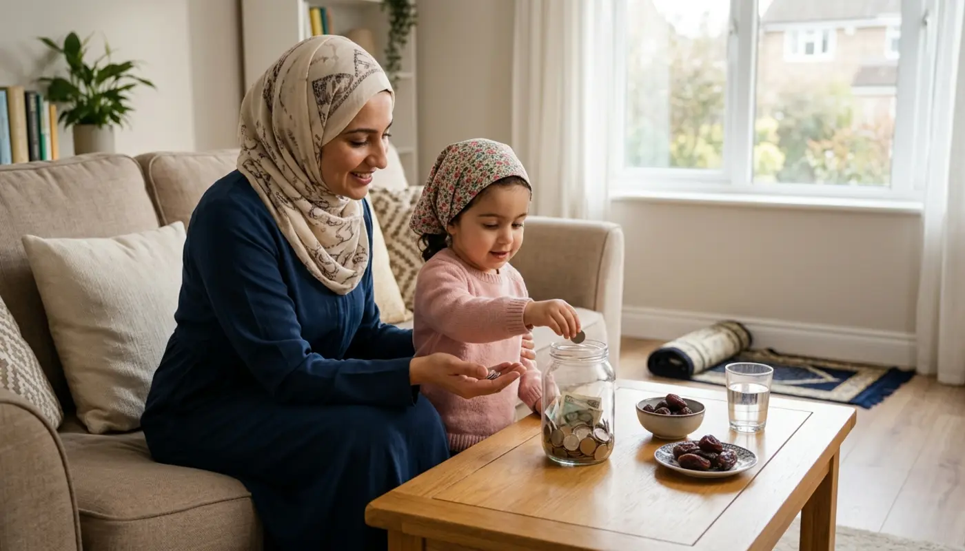 A Uk family giving the humanitarian support
