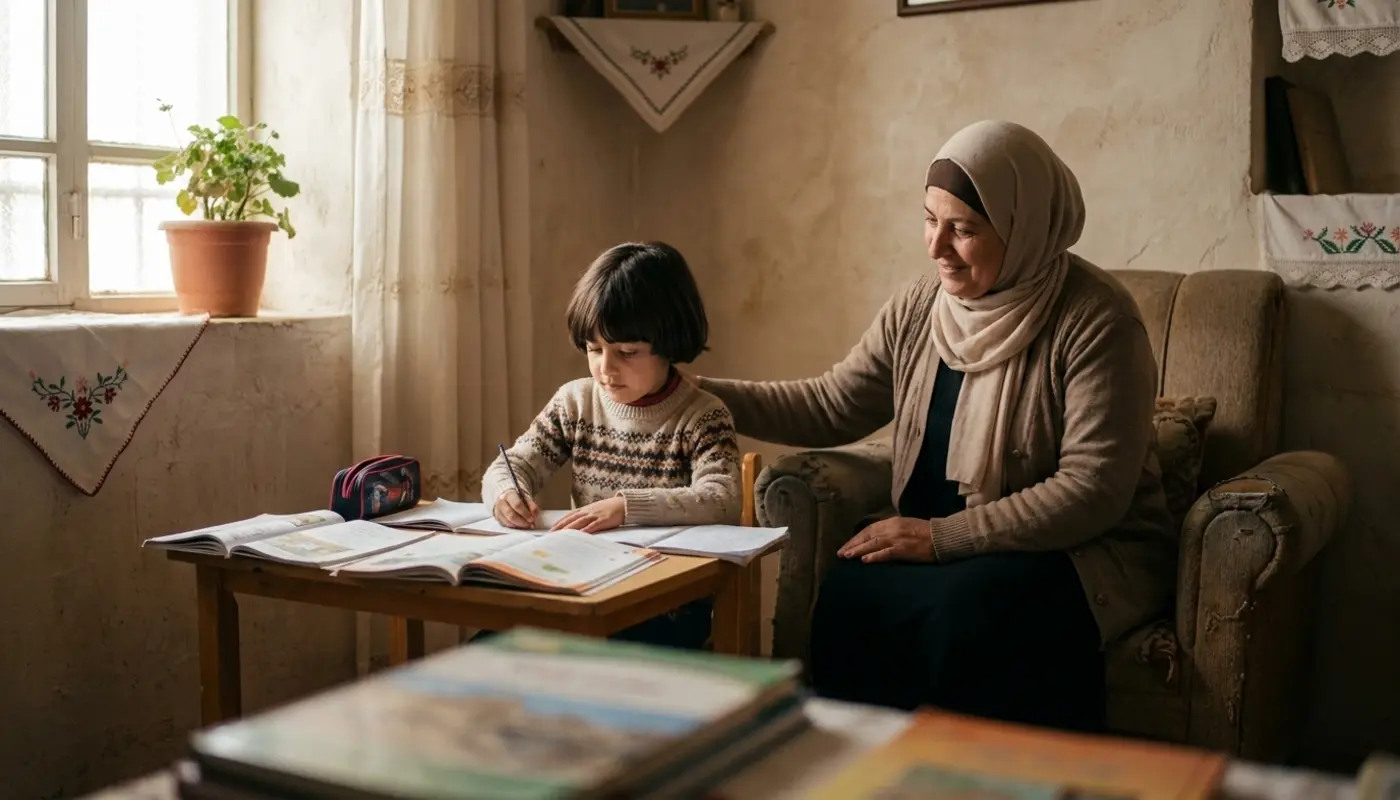 Child in Palestine receiving support from orphan sponsorship programme